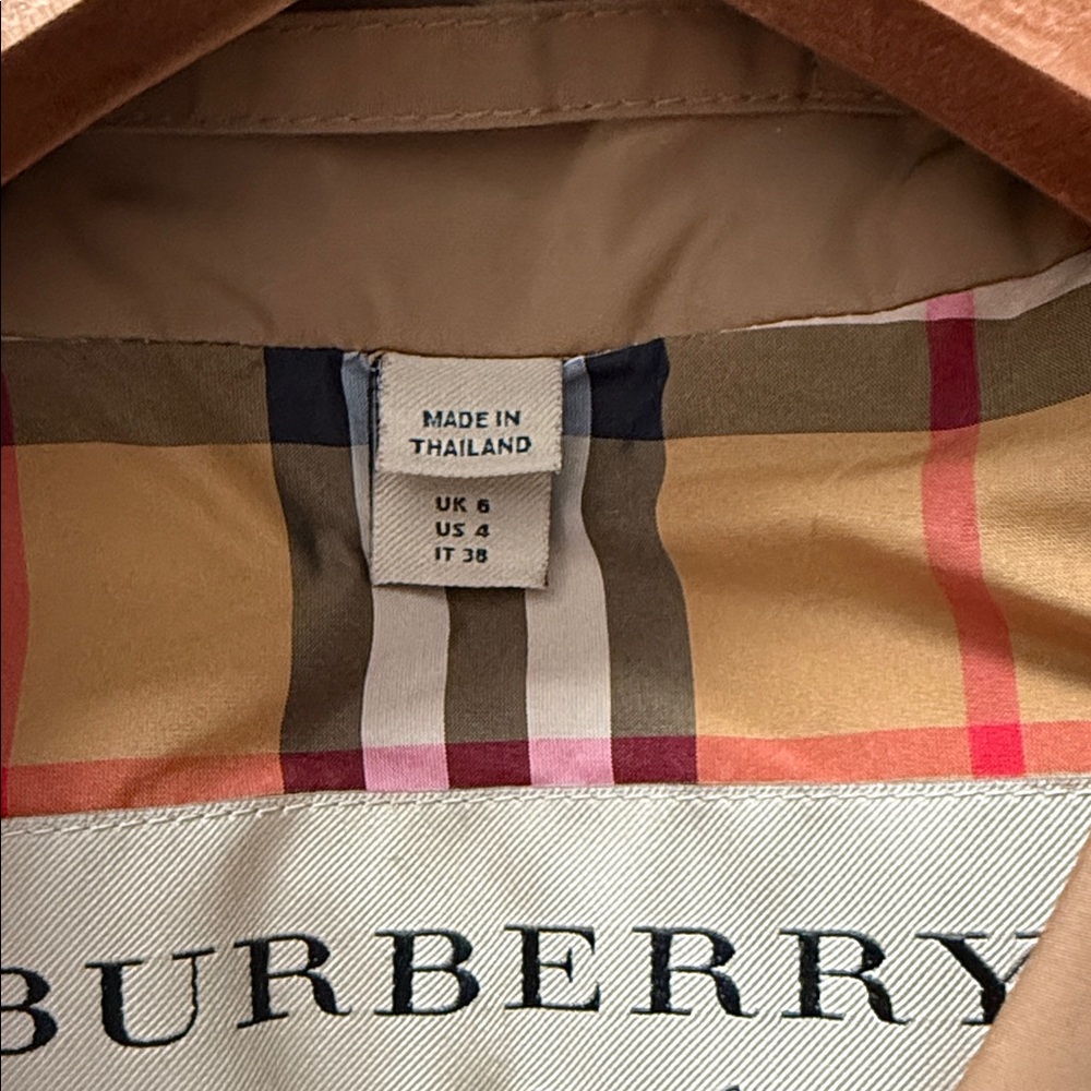 Burberry taffeta trench coat size US 4 - Picture 9 of 13